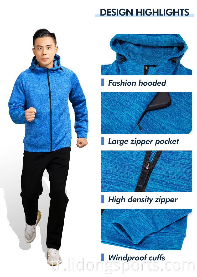 Erkekler Eğitim Seti Toptan Erkekler Spor Erkek Spor Salyası Terzini OEM Aktif Giyim Set Hoodie ve Jogger